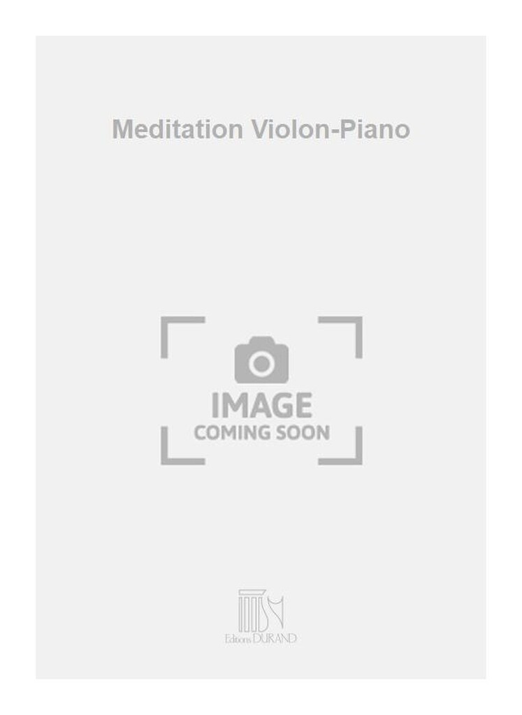Meditation Violon-Piano